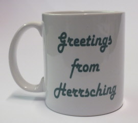 Motiv: Greetings from \"gewünschter Name\" - Text grün